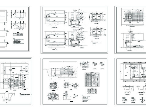  南方某大型水库CAD施工图 