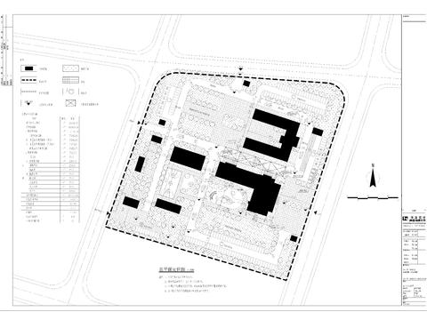  中医院平面规划设计cad施工图 