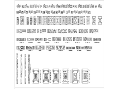  13木制雕花CAD图库 