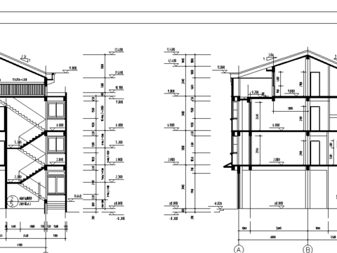  沿街商住楼CAD施工图 