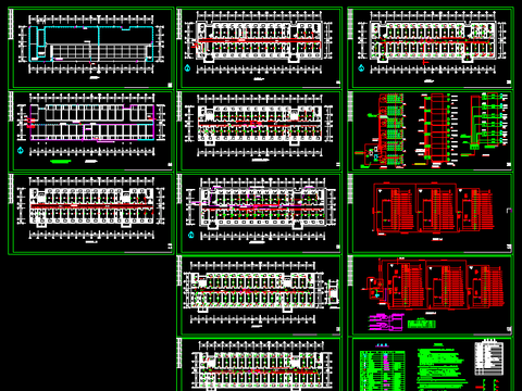  学生公寓楼电气设计cad施工图 
