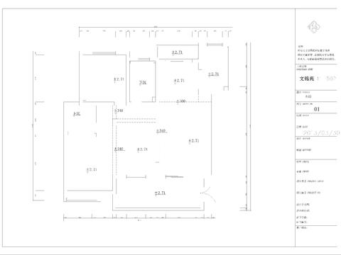 文锦苑 11 502装修设计cad施工图 