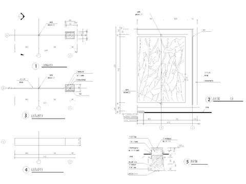  景墙节点大样图 