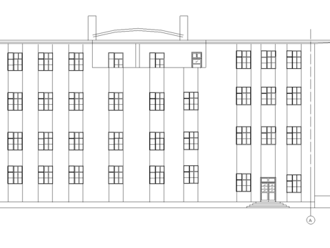  城建图书馆cad施工图 