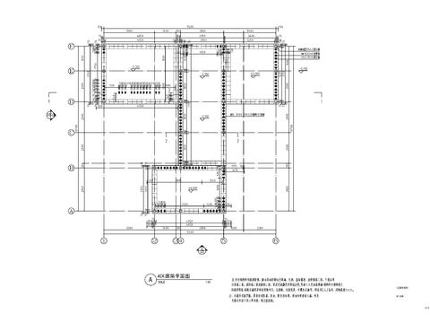  现代廊架cad平面图 
