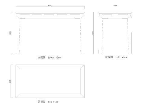  中式条桌cad图库 