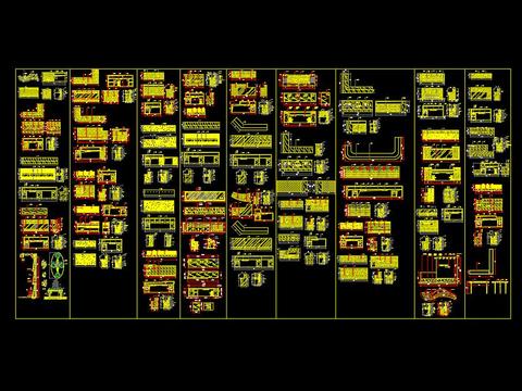  接待台节点大样 