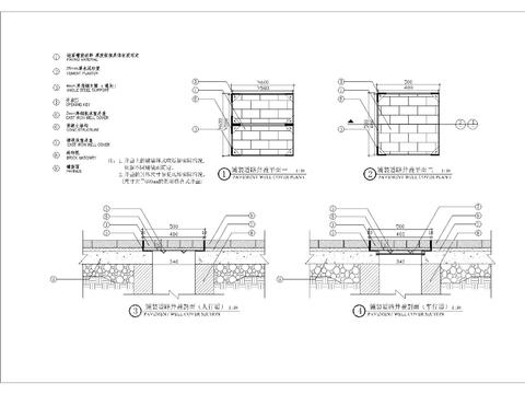  标准井盖细部CAD施工图 