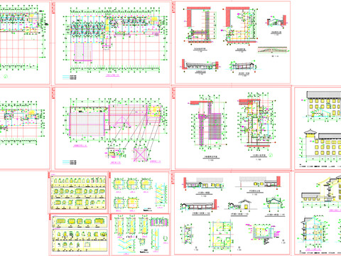  古建筑建筑CAD施工图 