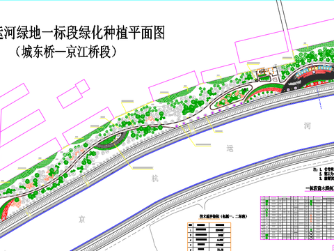  杭州城東橋景觀規(guī)劃施工圖 