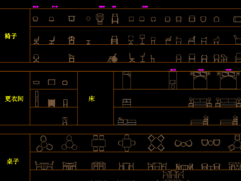  医疗室内常用模块cad图库 