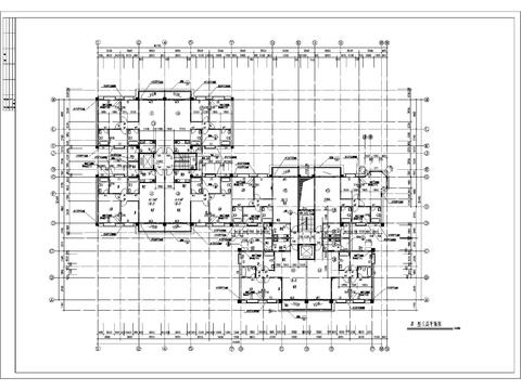  高層公寓建筑CAD施工圖 