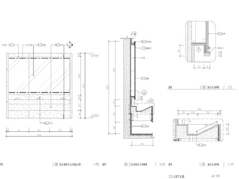  酒店会议立面节点大样图 