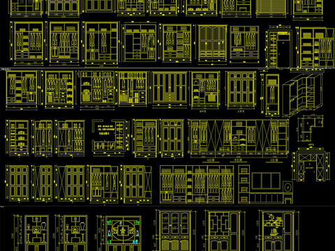  常用柜子cad图库 