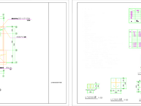 二层公厕设计cad施工图 