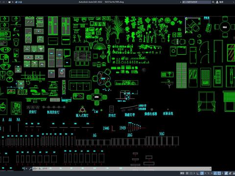  CAD橱柜柜门设计模板 橱柜 柜门CAD图库 