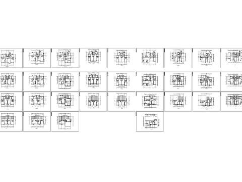  多层住宅采䁔设计cad施工图 