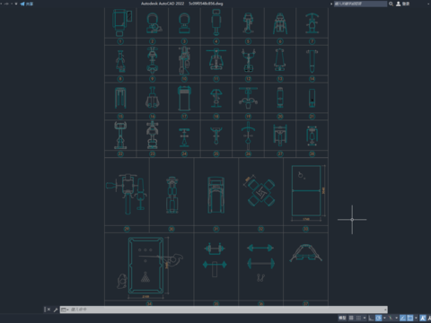  健身器材节点大样 