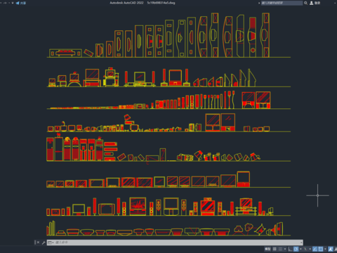  常用CAD客餐厅家电cad图库 