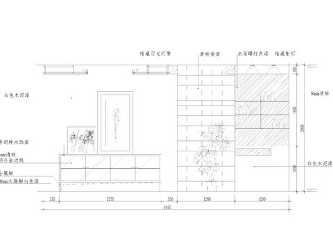  190套家装玄关公共区cad立面图库 