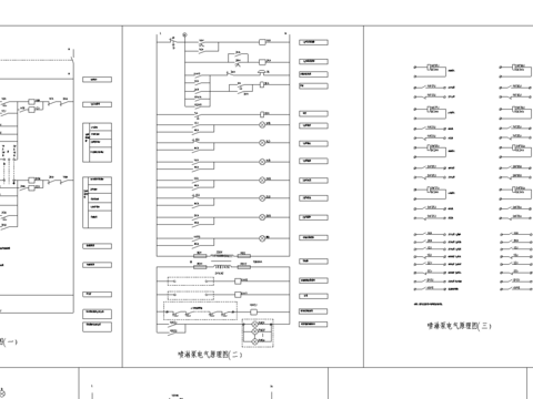  消防喷淋泵启动二次原理CAD节点大样 