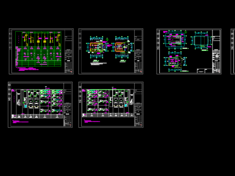  二层变电所电气CAD施工图 