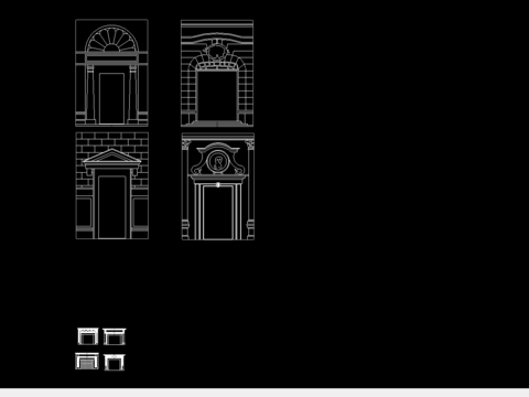  欧式壁炉节点大样 