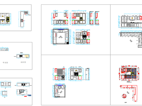  中式橱柜cad解析图纸 