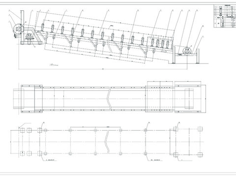  带式输送机总装图CAD节点大样 