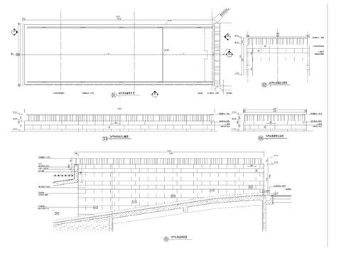  汽车坡道详图 平面剖面节点大样图 