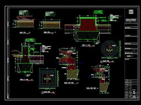  环境工程构造cad图库 