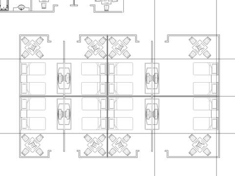  洗浴中心平面建筑圖 