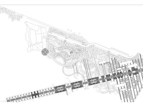  某公園景觀cad施工圖 