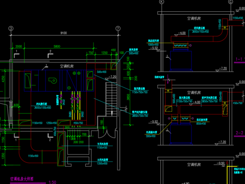  建筑暖通设计CAD施工图 