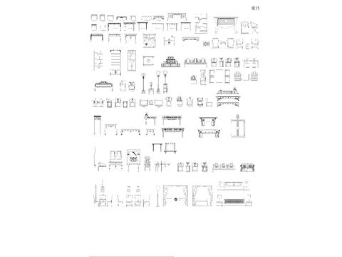  中式立面综合图库 