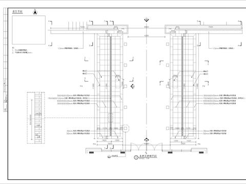  特色镜面水景细部CAD施工图 