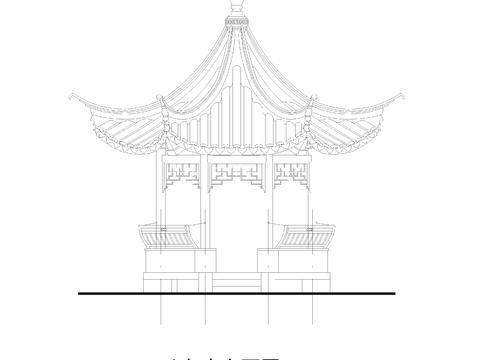  亭子CAD图库 