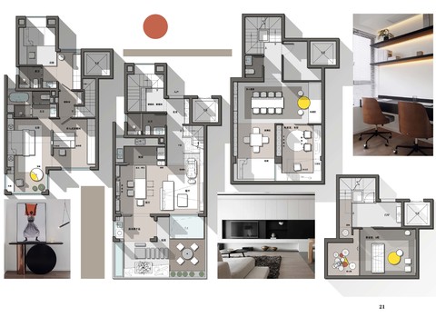  305平别墅平面方案图cad平面图 