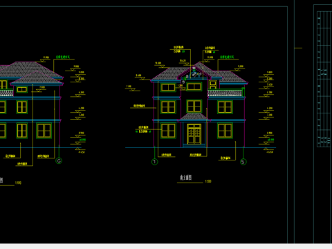  私宅设计建筑施工图 