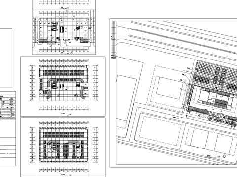  寫字樓建筑cad圖紙 