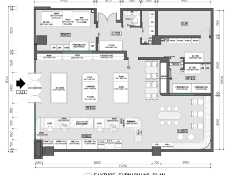  烘焙面包奶茶咖啡店cad施工圖 