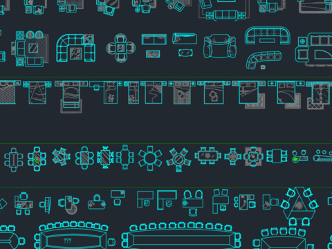  居住空间设计cad施工图 