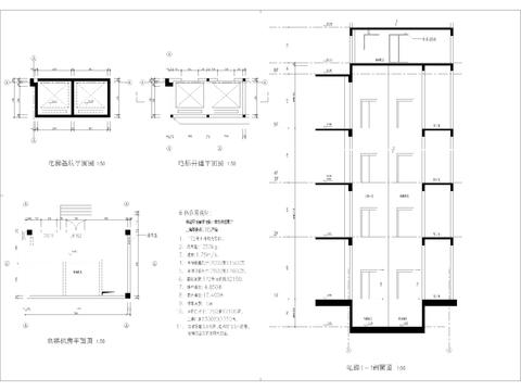  电梯施工cad大样图 