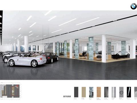  豪車寶馬BMW 展廳及辦公室CAD施工圖 