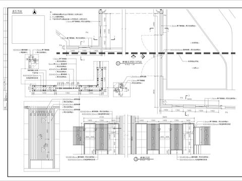  居住區(qū)入口景墻及消防門CAD施工圖 