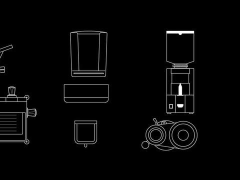  酒吧用品CAD图库 