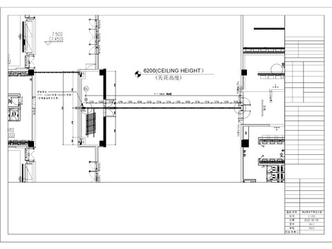  会议室手动活动隔断节点大样 