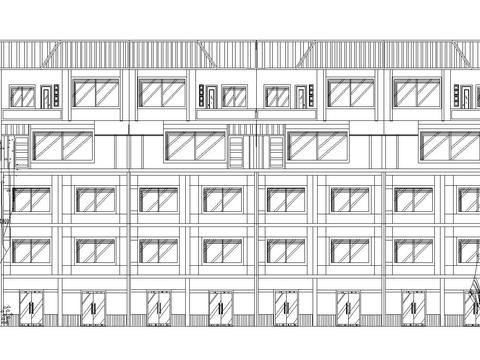  建筑單體設計CAD施工圖 