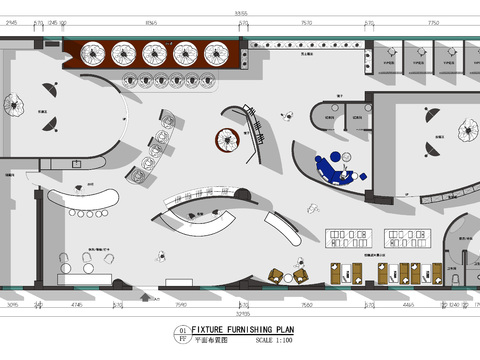  婚纱馆 拍摄基地cad平面图 