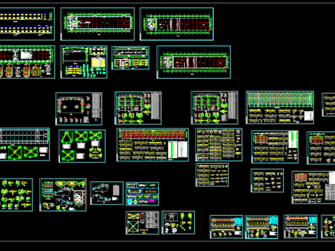 二层车间钢结构厂房CAD施工图 